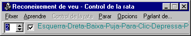 Pantalla de Control de la rata amb la veu