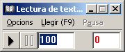 Pantalla de Lectura de textos